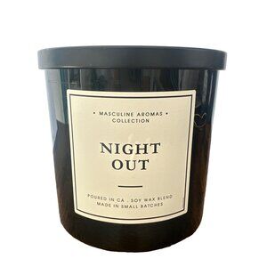 Leoben Co Night Out Scented Candle 24oz Masculine Aroma Collection Soy Wax Blend